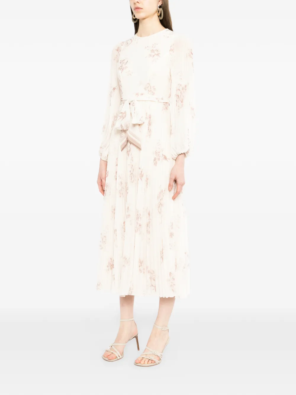 ZIMMERMANN Midi-jurk Beige