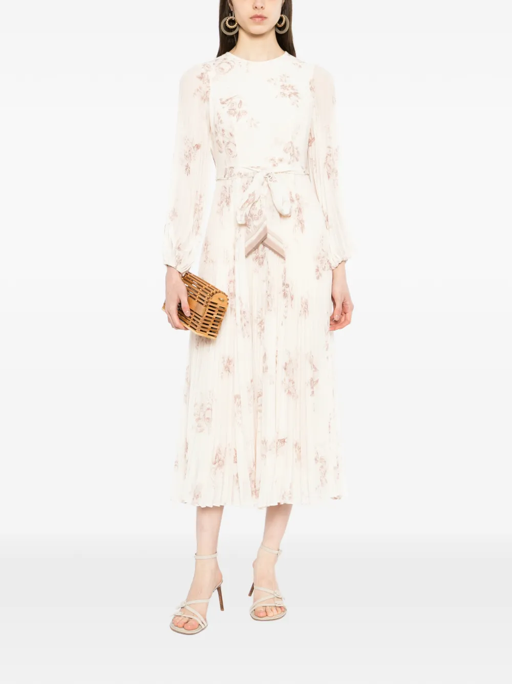 ZIMMERMANN Midi-jurk Beige