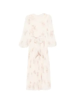 st john lace embellished shirt dress St. John Women's Lace Overaly Metallic Gown - Green - Size 0 main image 0