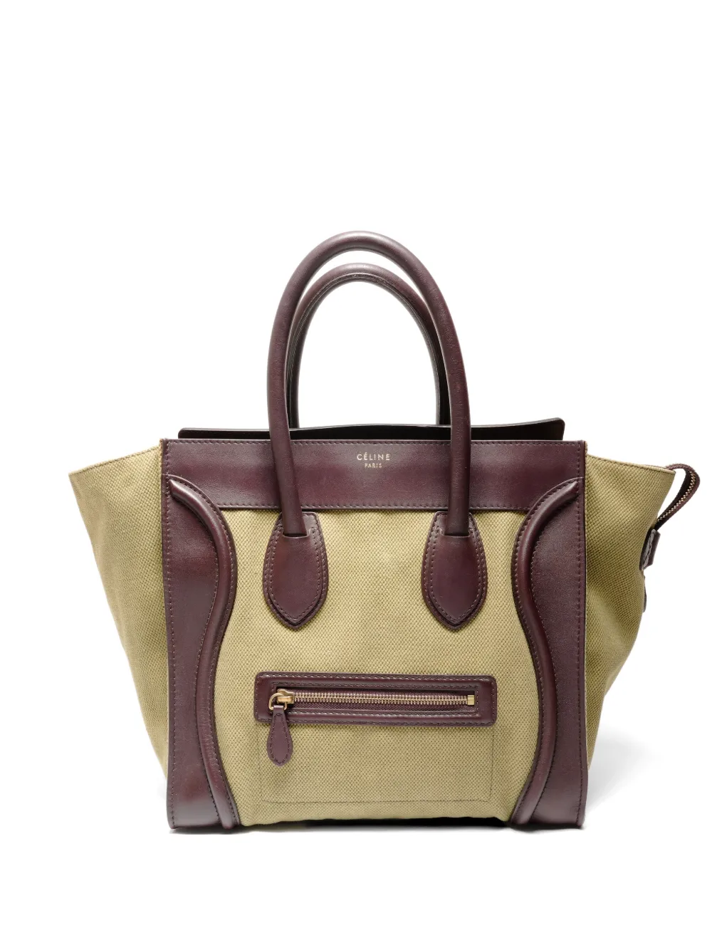 Pre-owned Celine 2015-2020 Luggage Tote Bag In Green