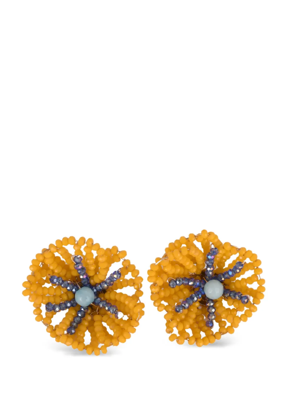 Rosantica Orecchini Codette con perline - Giallo