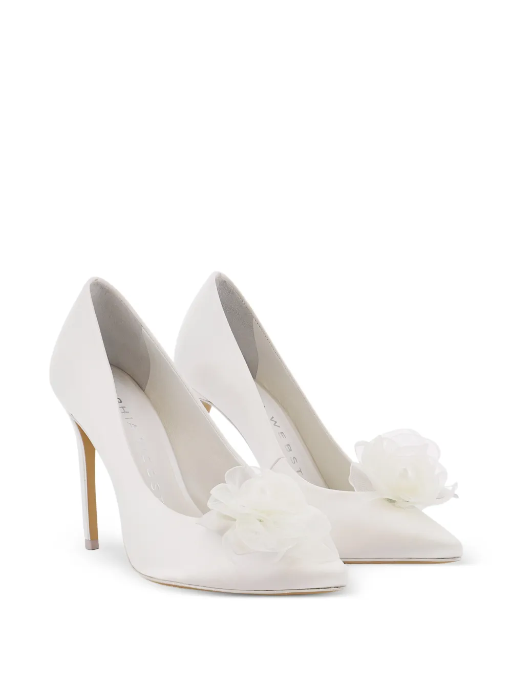 Sophia Webster Rosette pumps met parel Wit