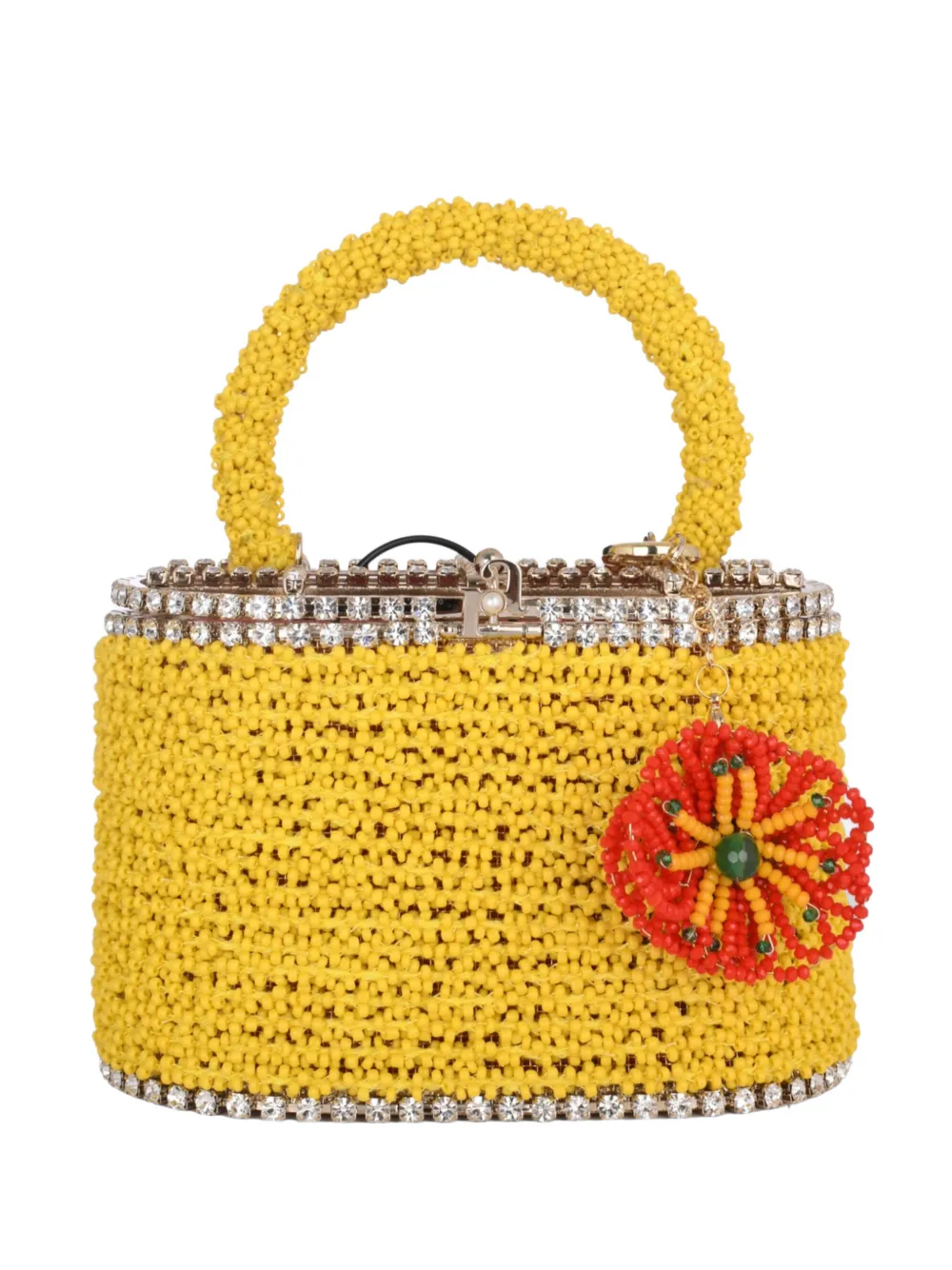 Rosantica mini Holli flower charm mini bag - Giallo