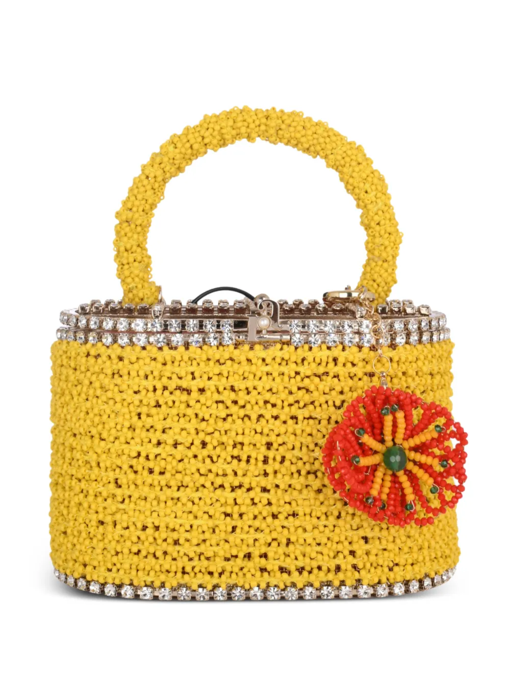 Rosantica mini Holli flower charm mini bag - Giallo