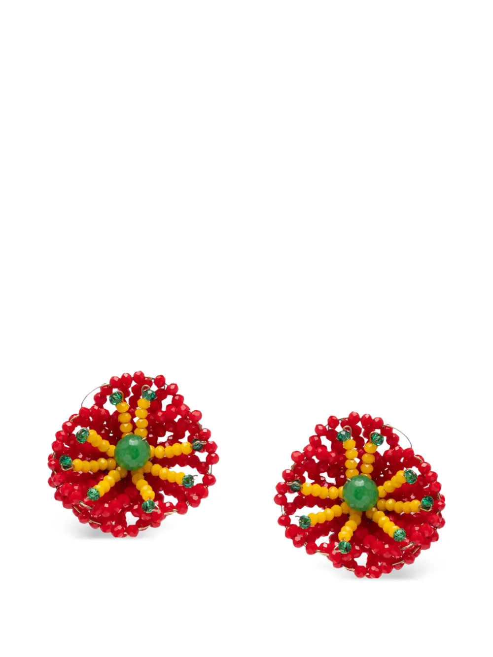 Rosantica Orecchini Codette con perline - Rosso