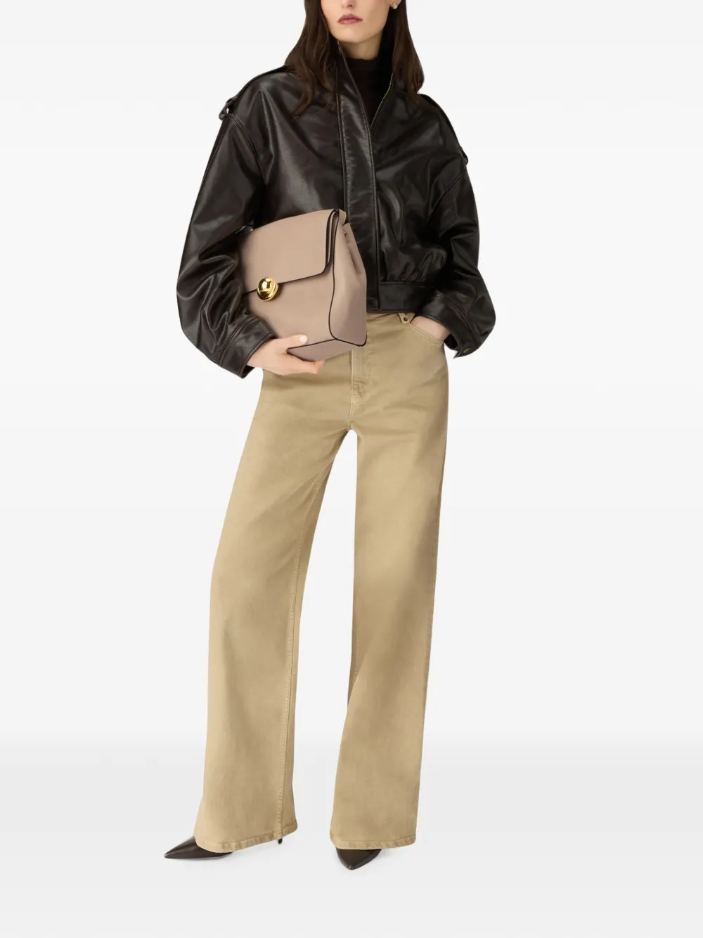 Furla Domus medium schoudertas Beige
