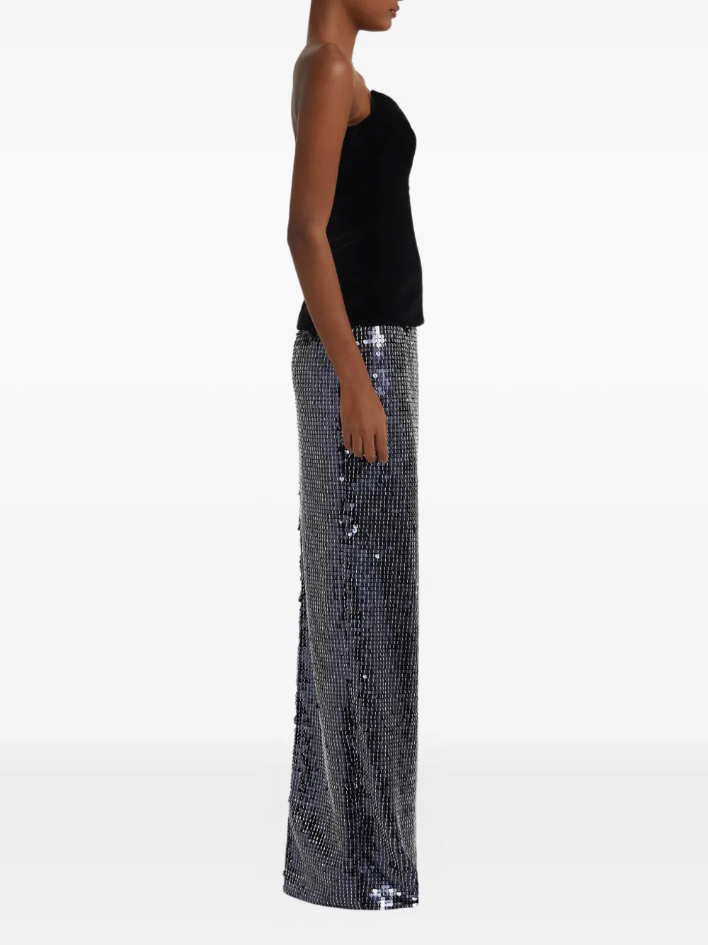 Safiyaa Aiden maxi-jurk met korset stijl Zwart