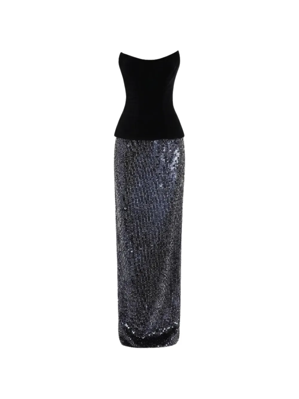 Safiyaa Aiden maxi-jurk met korset stijl Zwart