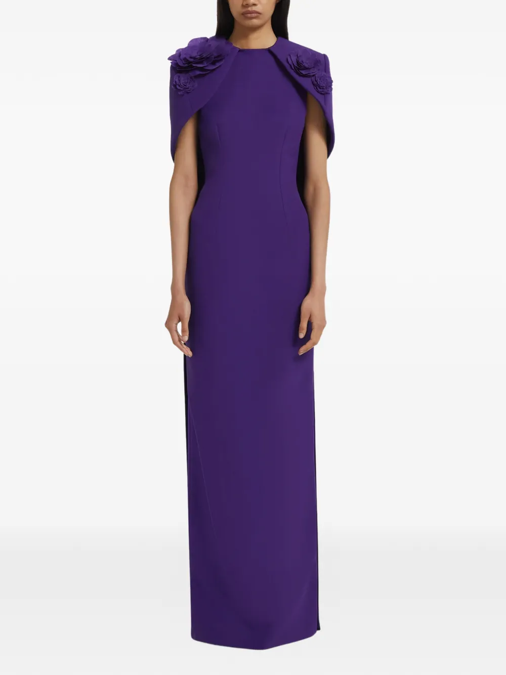 Safiyaa Lennox maxi-jurk met bloemenpatch Paars