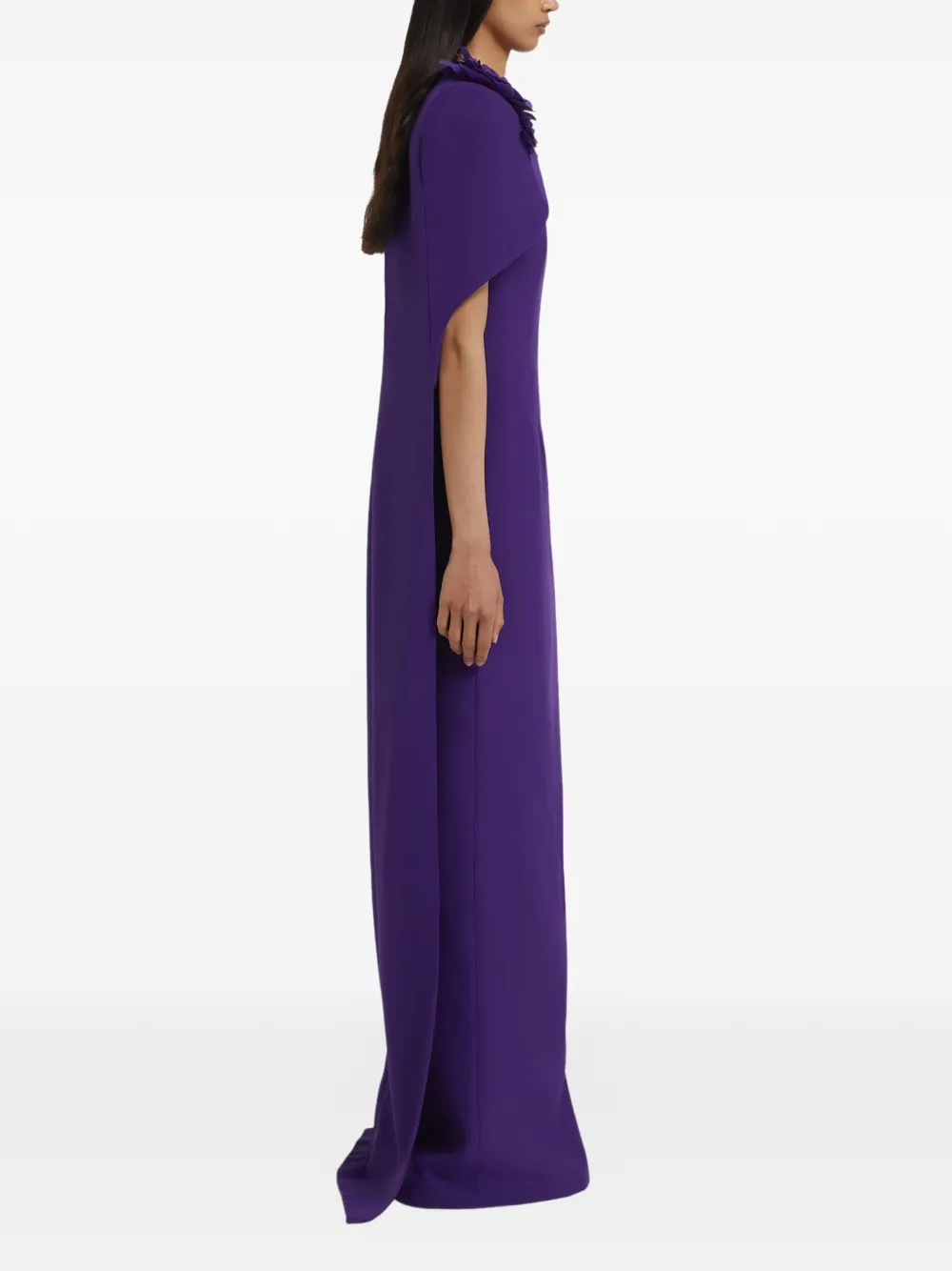 Safiyaa Lennox maxi-jurk met bloemenpatch Paars