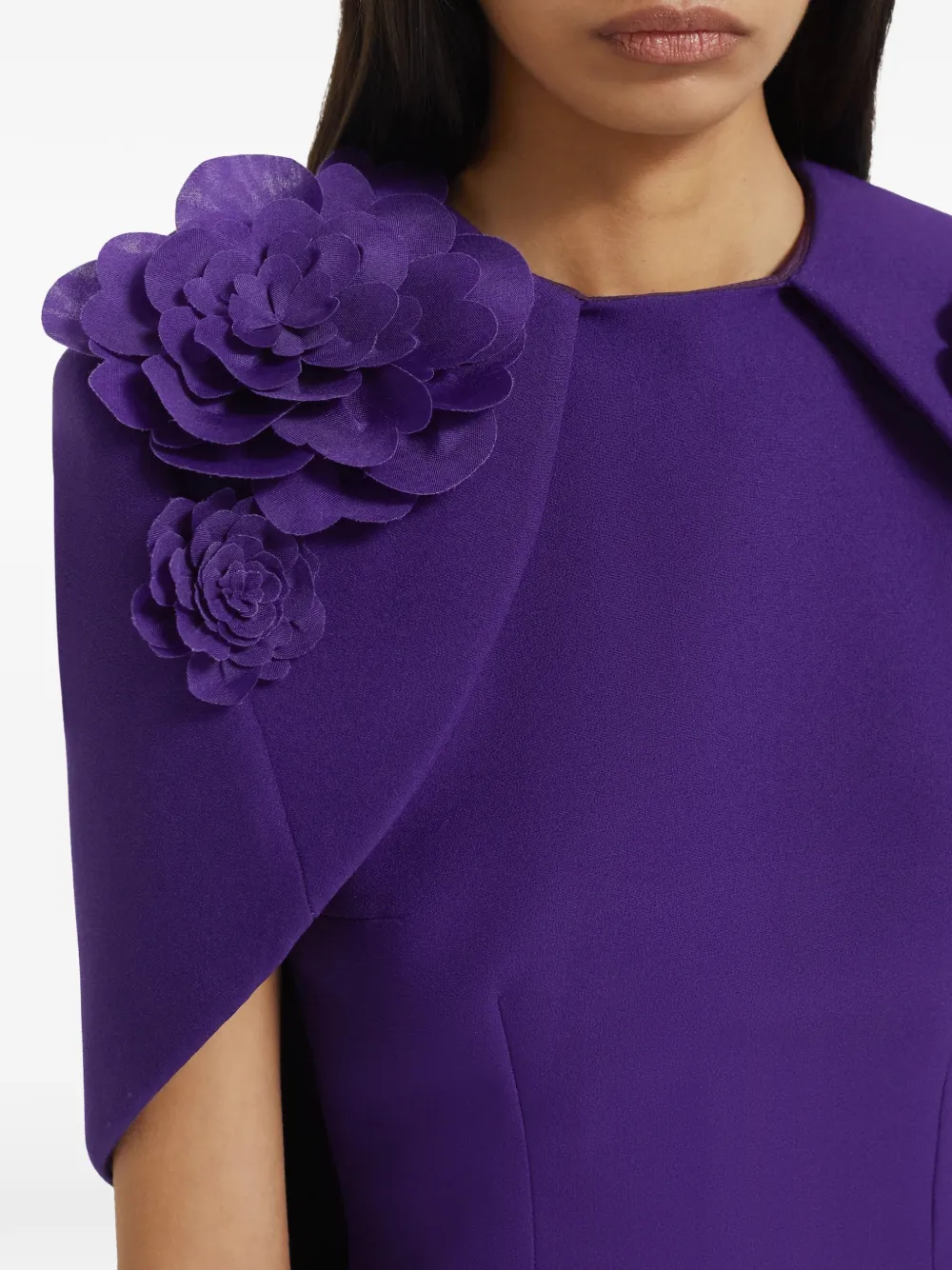Safiyaa Lennox maxi-jurk met bloemenpatch Paars