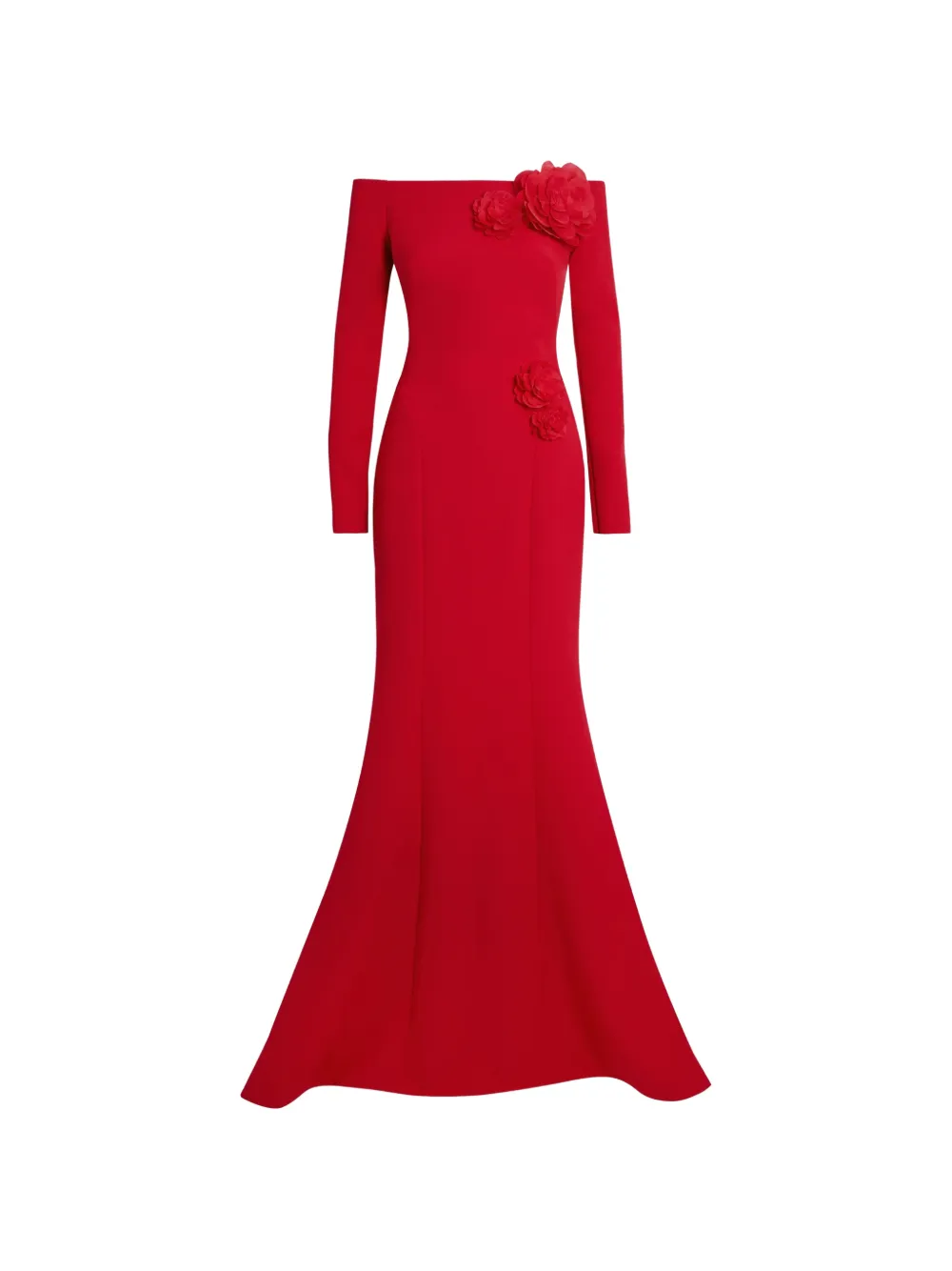 Safiyaa Rory off-the-shoulder maxi dress - Red