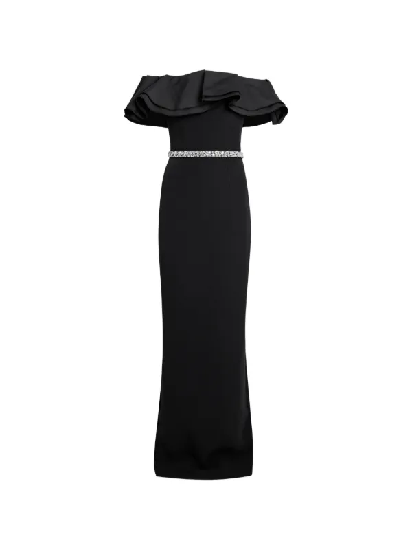 Safiyaa Ryan Off-the-shoulder Maxi Dress in Black