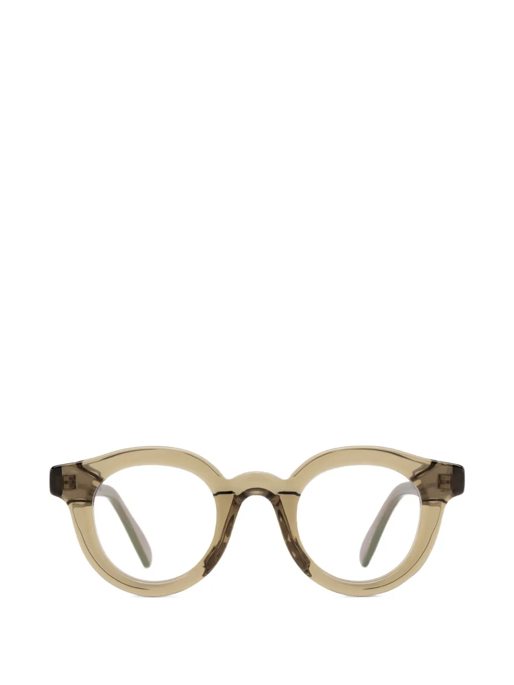 AUDE HEROUARD Marcelle round-frame glasses - Verde