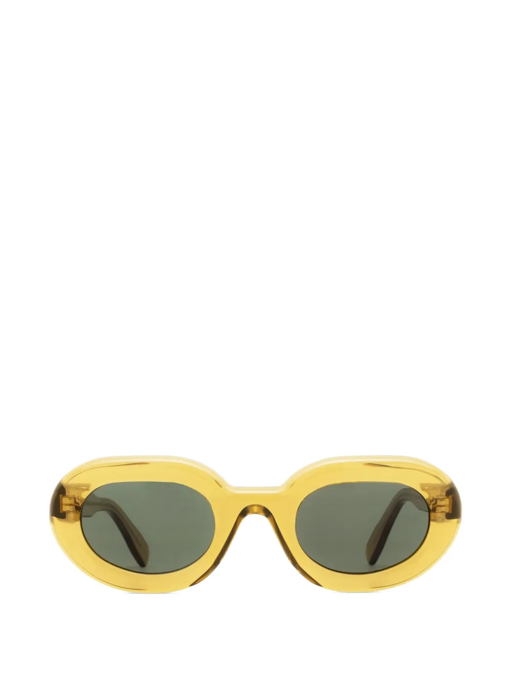 AUDE HEROUARD Odile oval-frame sunglasses - Giallo