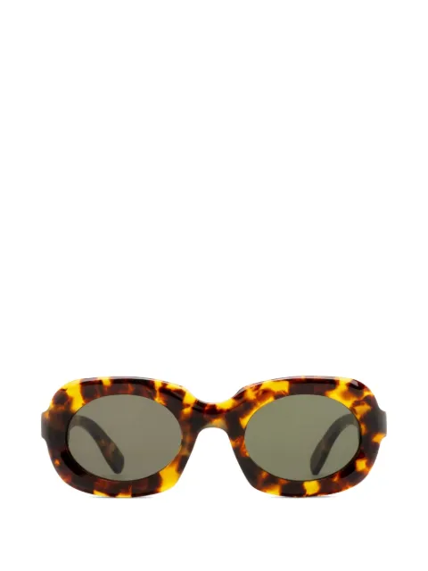 AUDE HEROUARD Lou oval-frame sunglasses