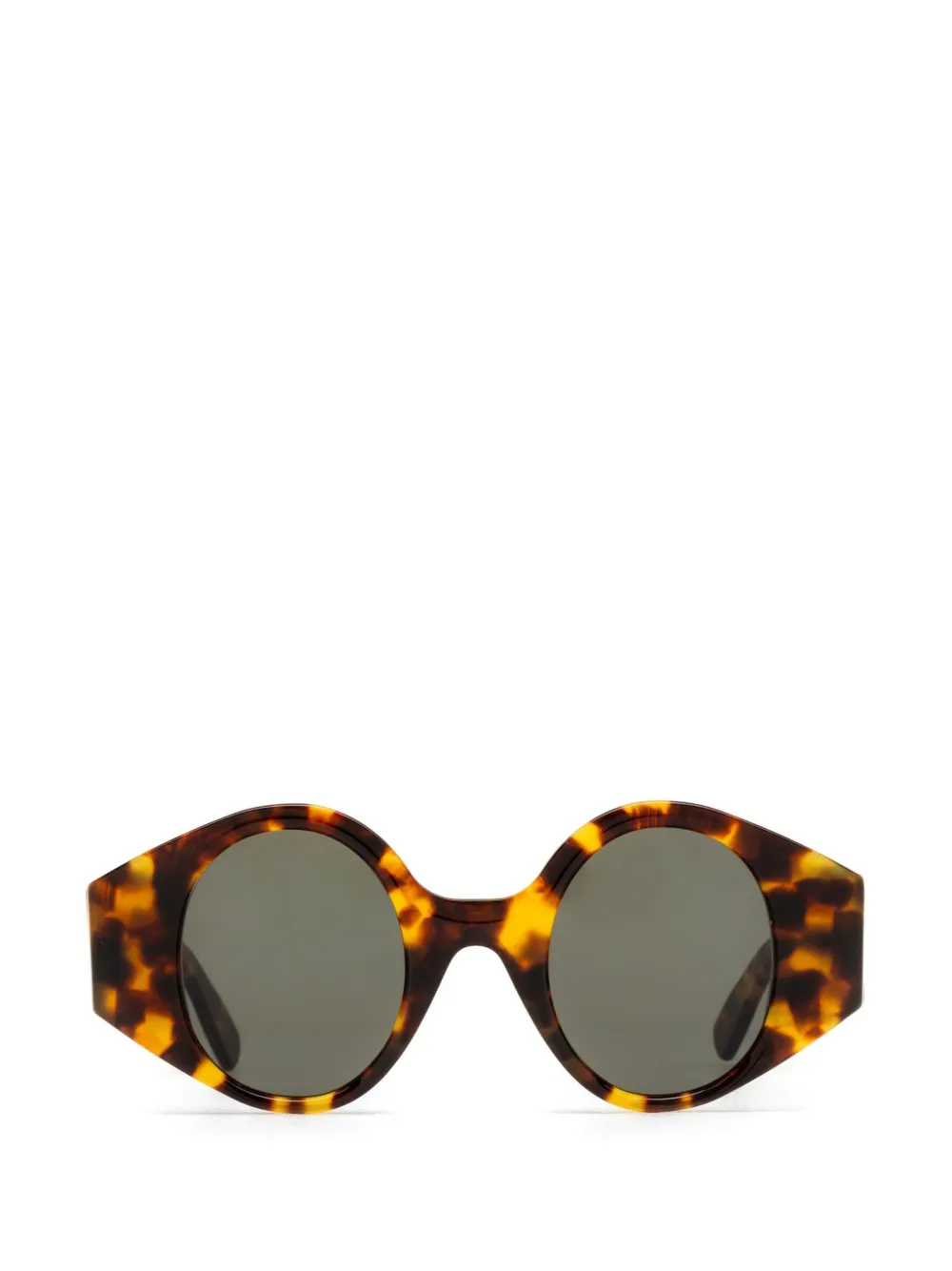 AUDE HEROUARD Marthe round-frame sunglasses - Marrone