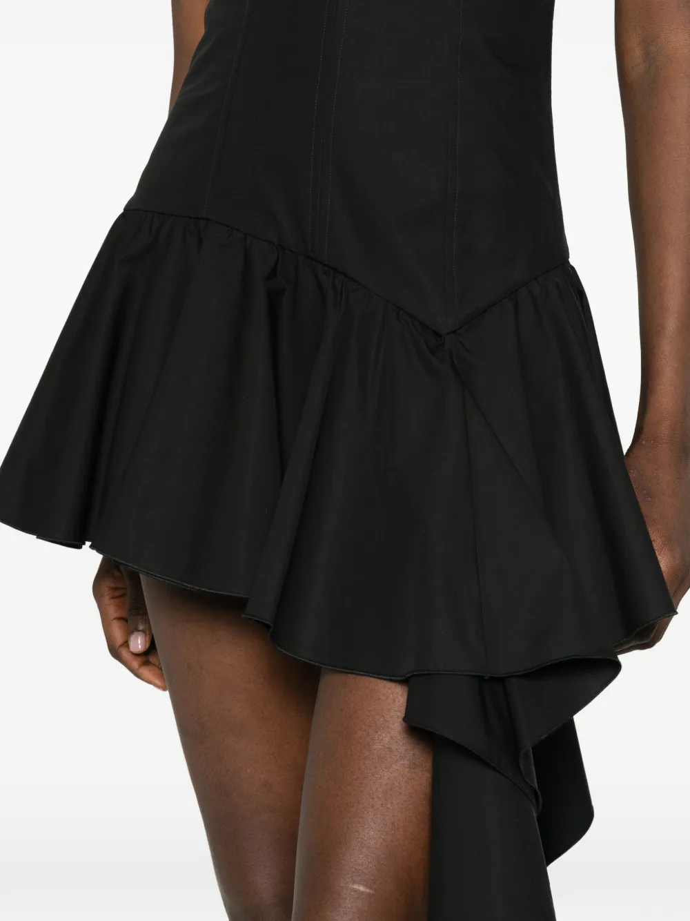 Giuseppe Di Morabito Asymmetrische mini-jurk Zwart