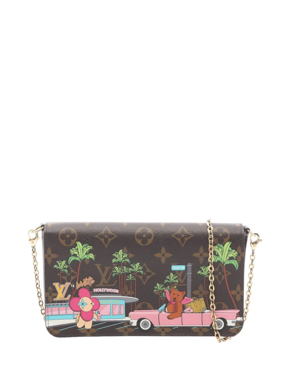 Louis Vuitton Pre-Owned 2021-2026 Monogram Christmas Animation Vivienne Holywood Pochette Felicie crossbody bag - Brown