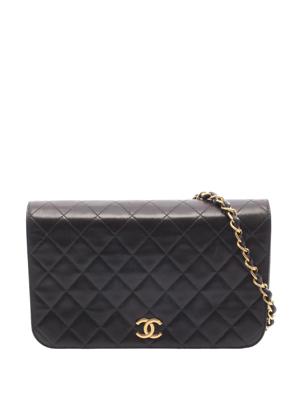 CHANEL Pre-Owned 1997-1999 Medium Quilted Lambskin Full Flap shoulder bag - Nero