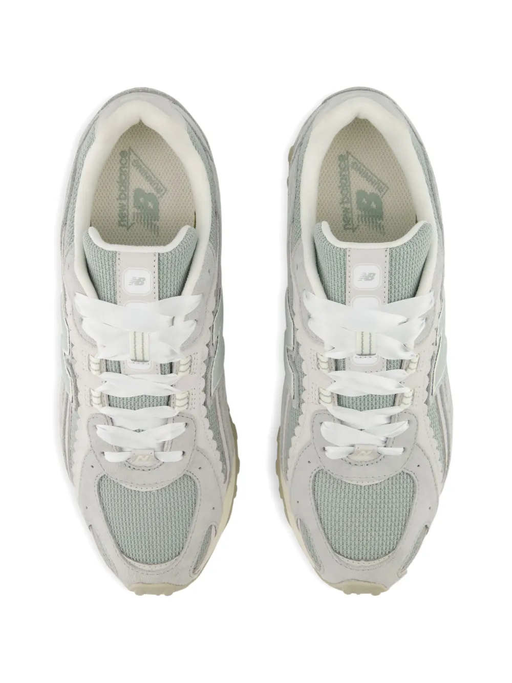 New Balance Suède sneakers met logo Grijs