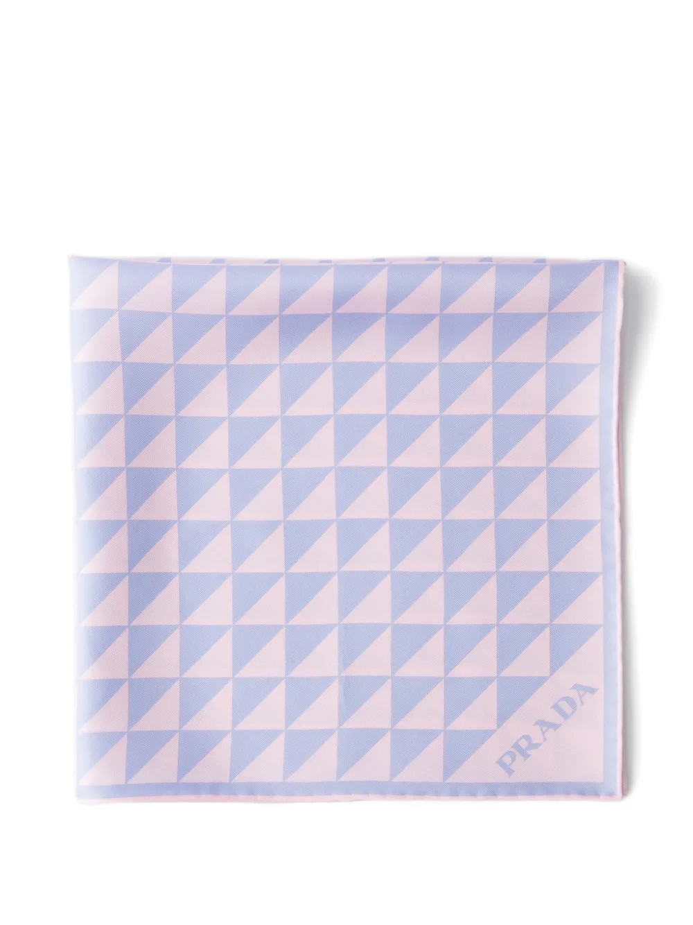 Prada Zijden twill sjaal met print Roze