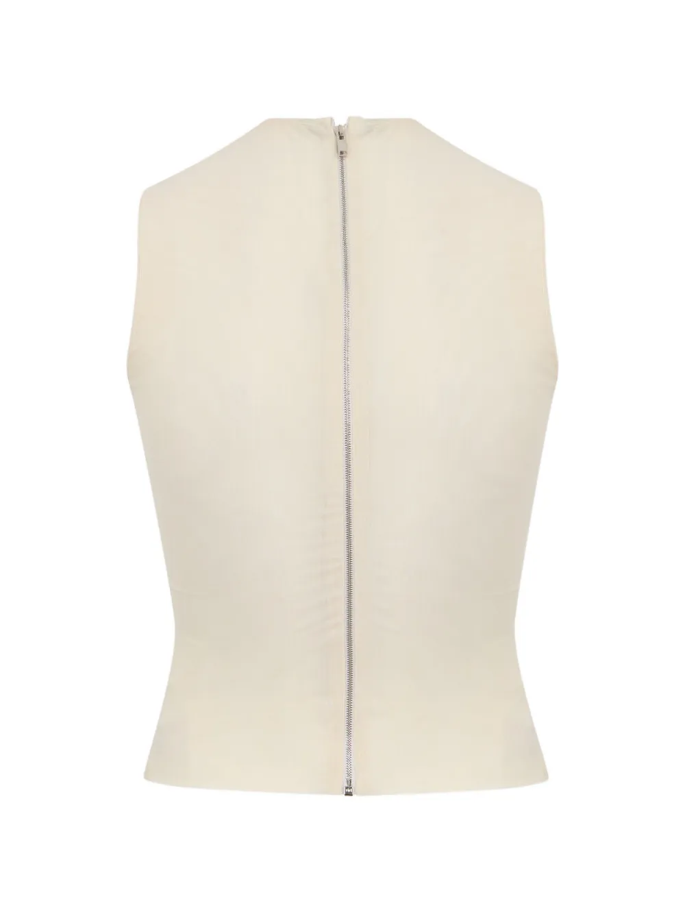 David Koma Top met ruches en kanten roos Beige