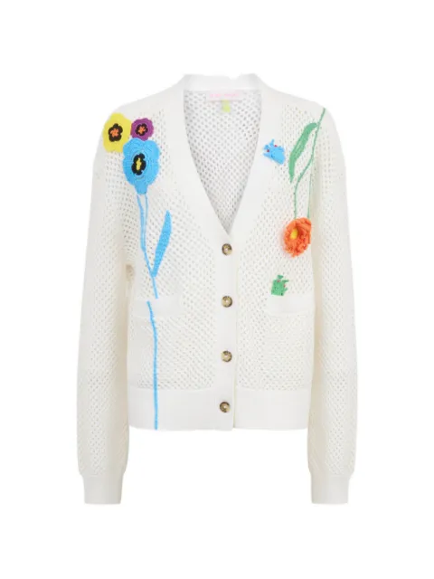 Mira Mikati cárdigan de crochet con motivo floral