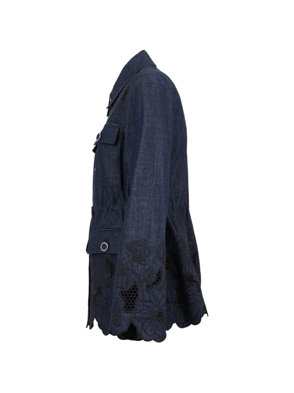  Veronica Beard Kiki Button-fastening Jacket - Blue 