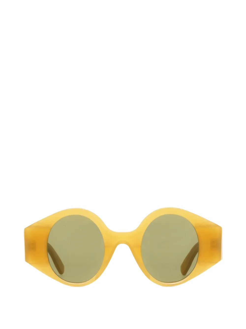 AUDE HEROUARD Marthe round-frame sunglasses - Giallo