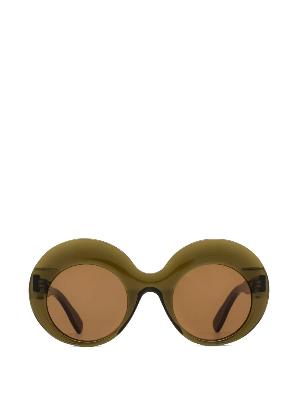 AUDE HEROUARD Michele round-frame sunglasses - Verde