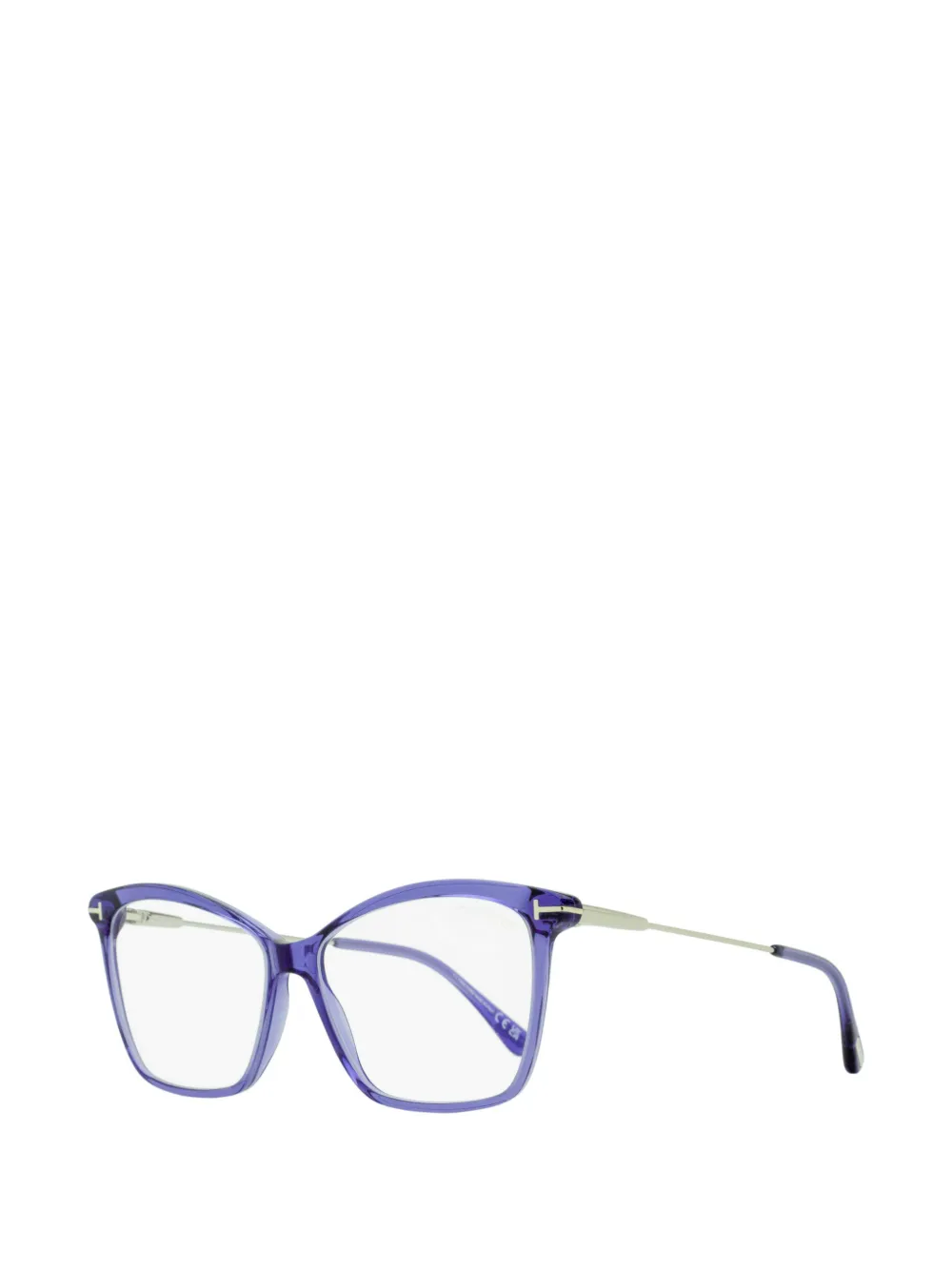  Tom Ford Eyewear Tf5687-b Blue-block Glasses - Purple 