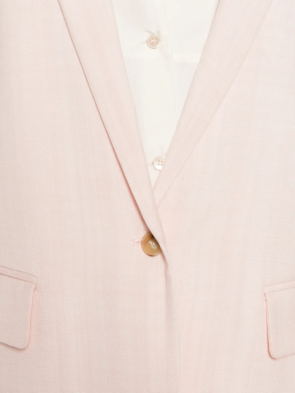 Forte Blazer met enkele rij knopen Roze