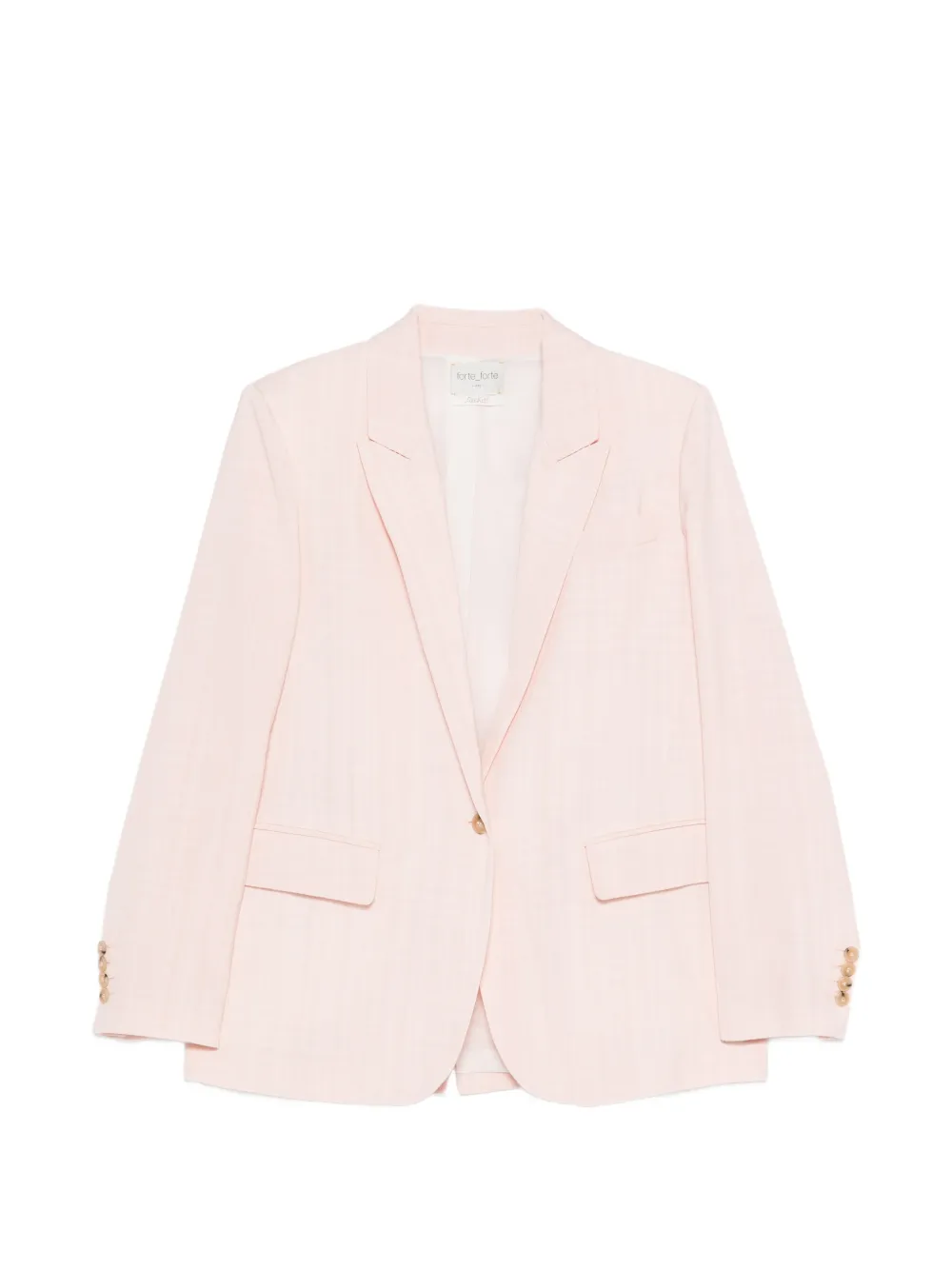 Forte Forte button single-breasted blazer - Rosa