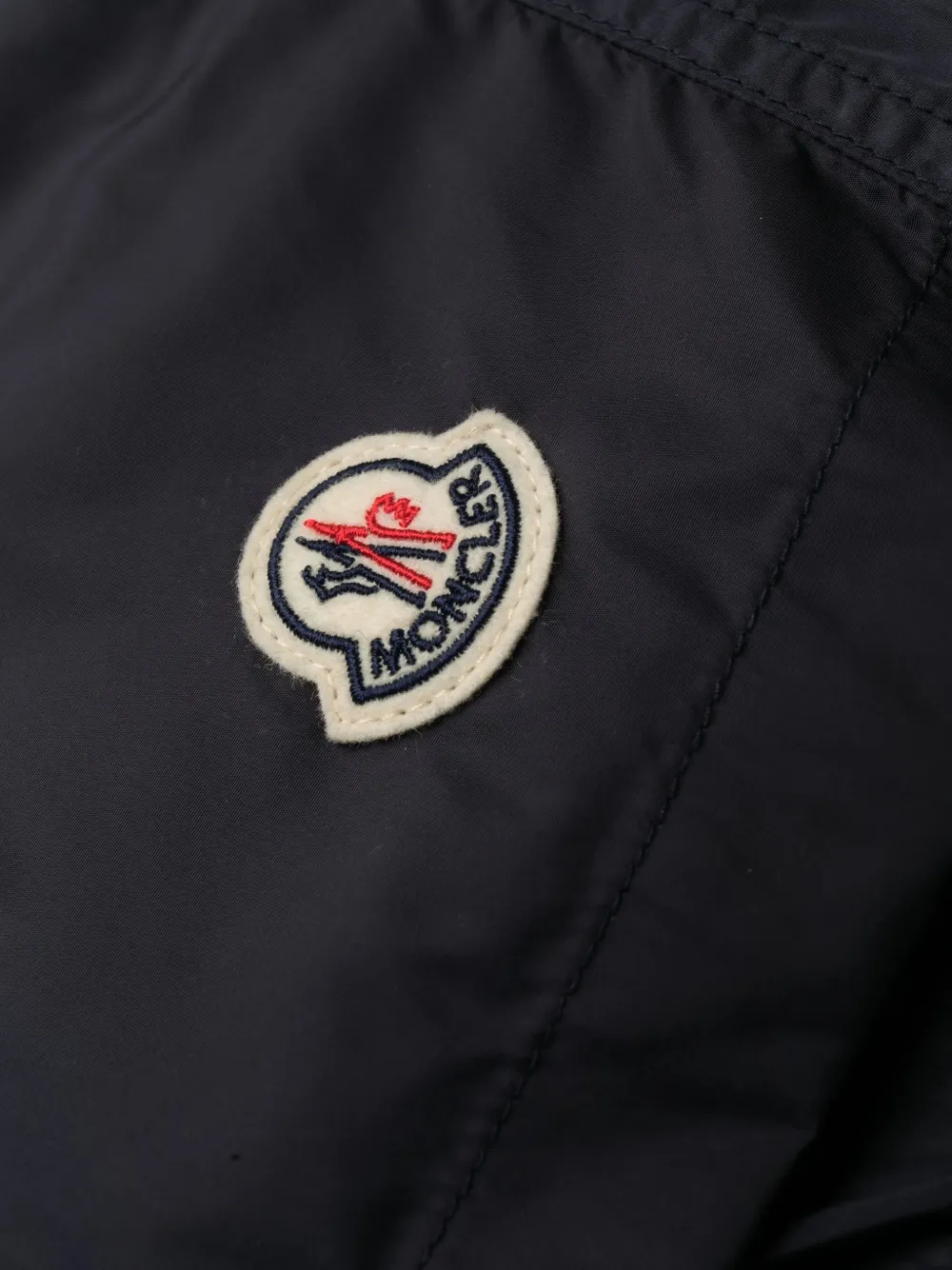 Moncler Logo-patch Swim Shorts - Black 