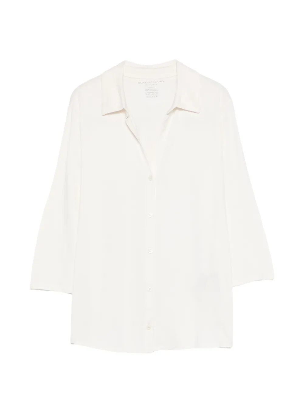 Majestic Filatures collared shirt - Toni neutri
