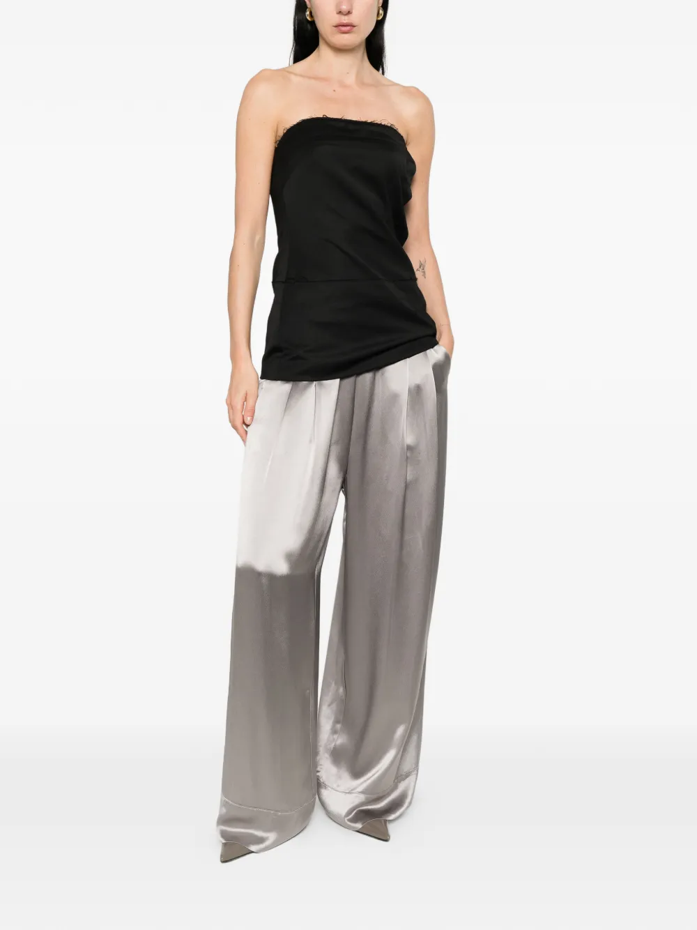  Eleh Pleated Trousers - Grey 