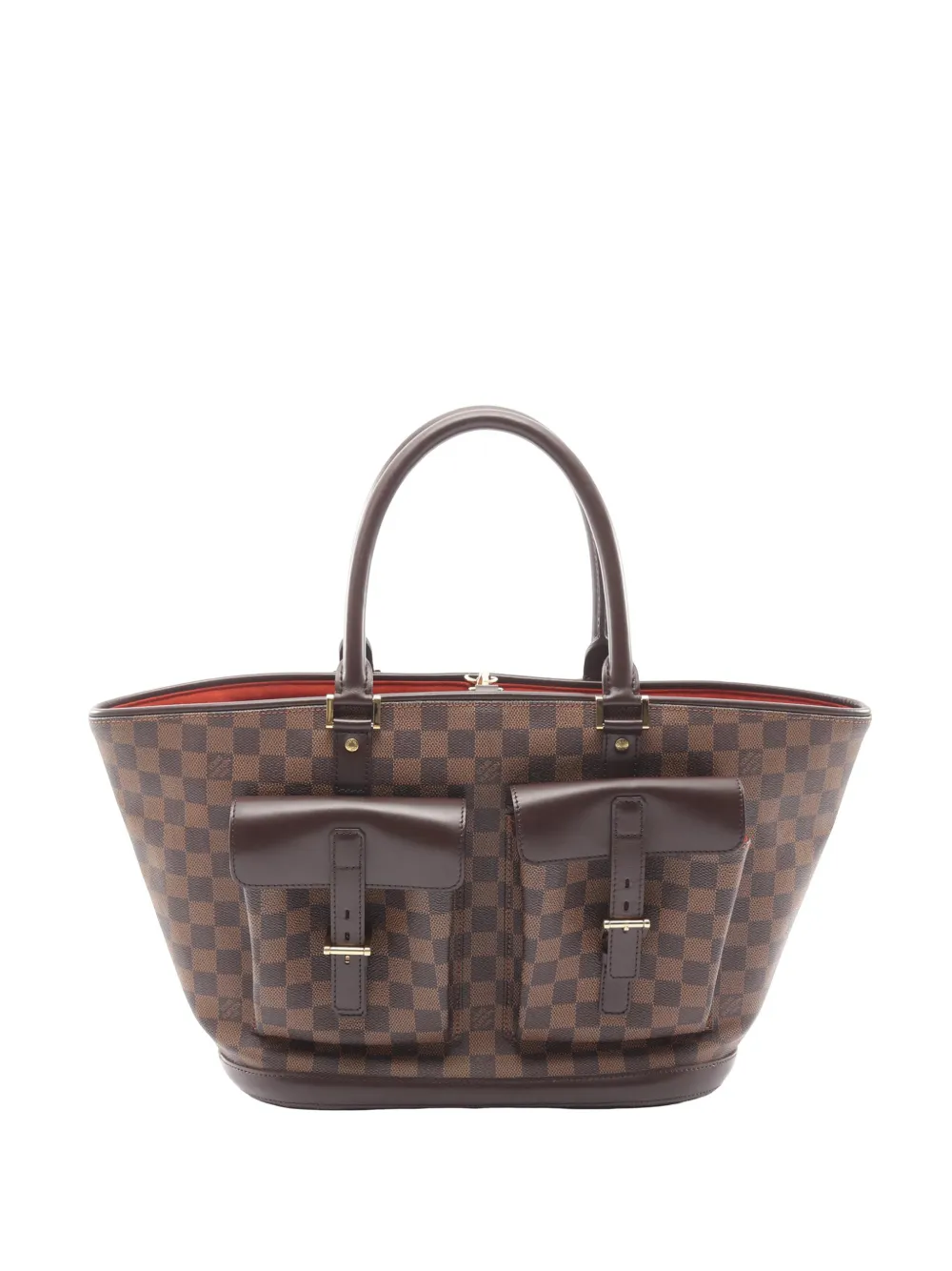 Louis Vuitton Pre-Owned 2004 Damier Ebene Manosque GM tote bag - Marrone