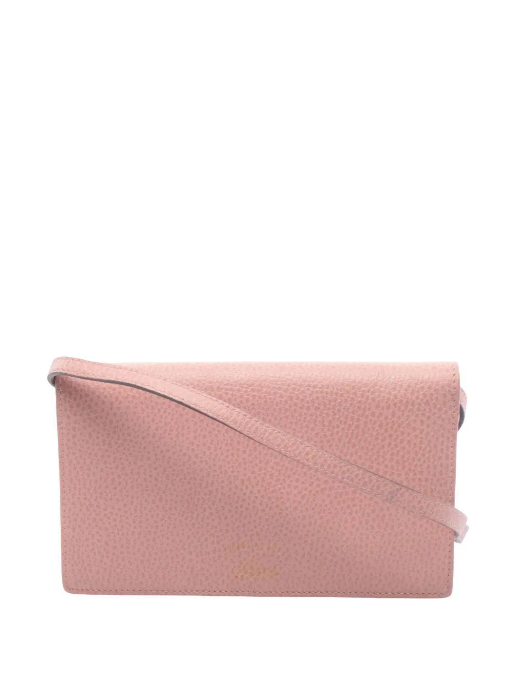 Gucci Pre-Owned 2016-2026 Leather Swing Wallet on Chain crossbody bag - Rosa