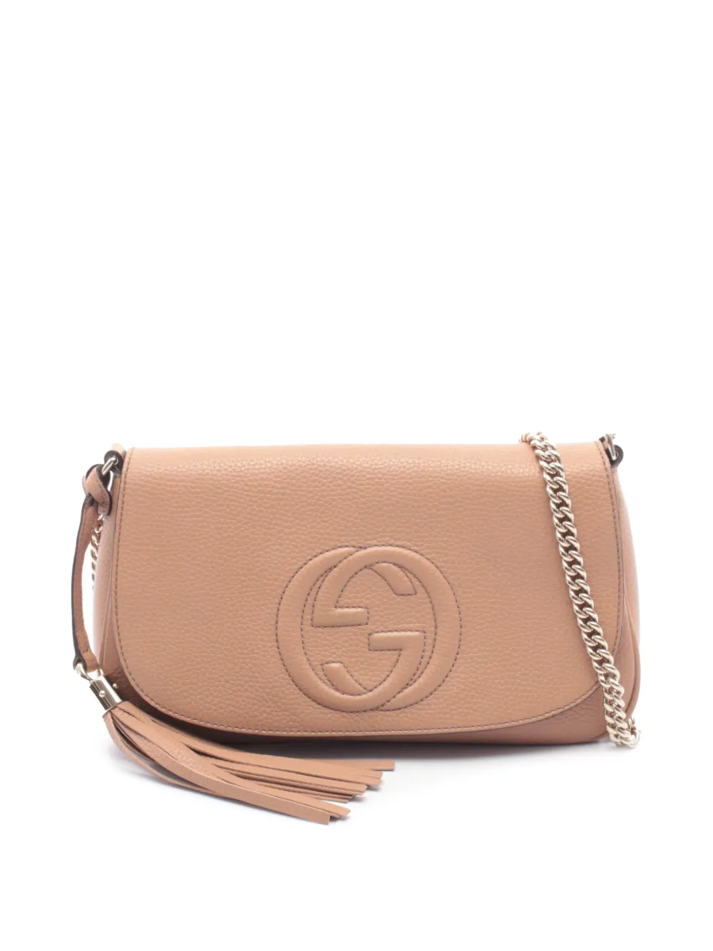 Gucci Pre-Owned 2016-2025 Medium Leather Soho Chain Flap crossbody bag - Rosa
