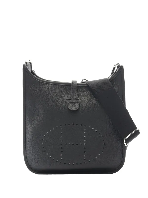 Hermès Pre-owned 2020 Clemence Evelyne III PM Crossbody Bag in Black