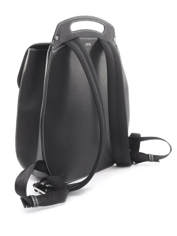 dior mini gallop backpack OBLIQUE JACQUARD SADDLE - Christian DIOR The black grained calfskin style contrasting topstitching is enhanced by an aluminum buckle with the Christian Dior signature Dior Blue Oblique Mini Gallop