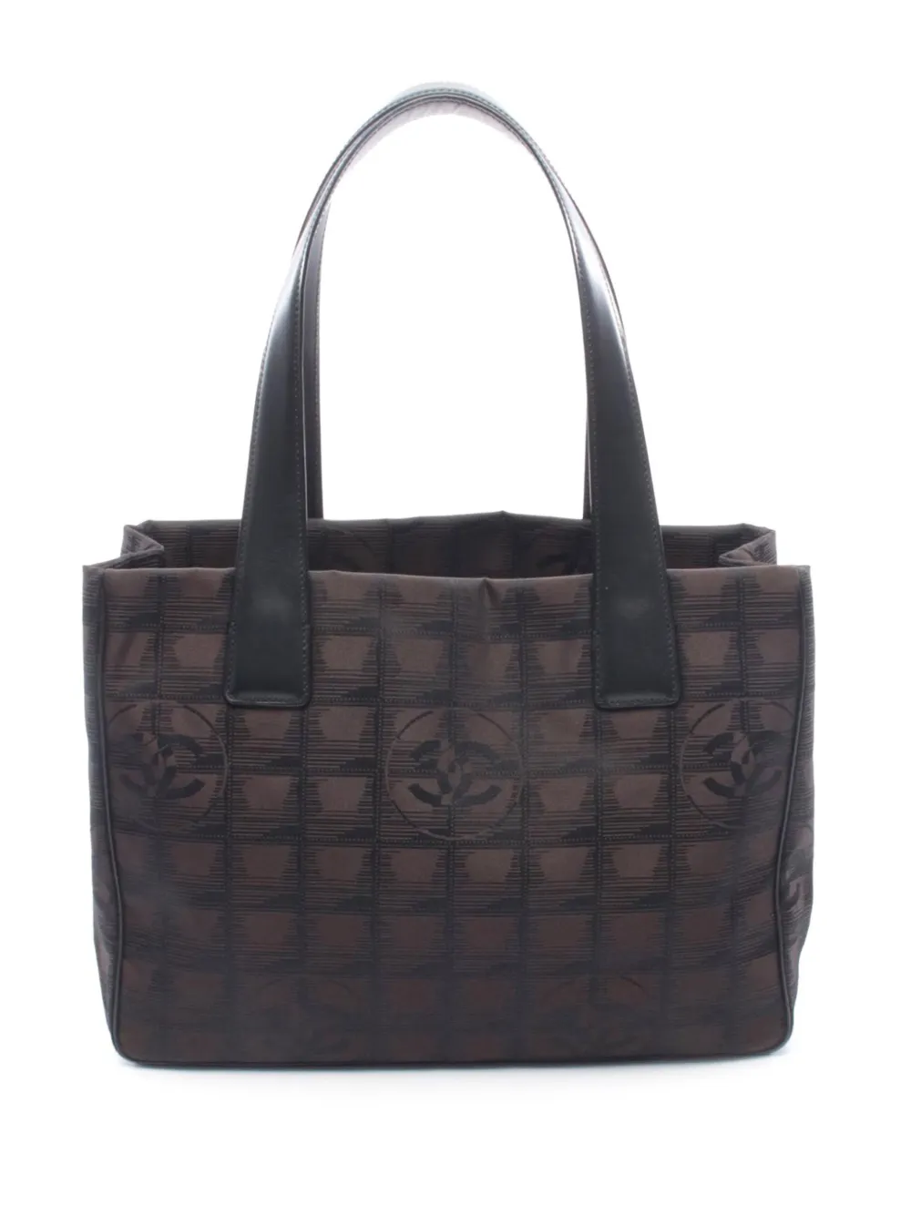 CHANEL Pre-Owned 2004-2005 Nylon New Travel Line PM tote bag - Marrone