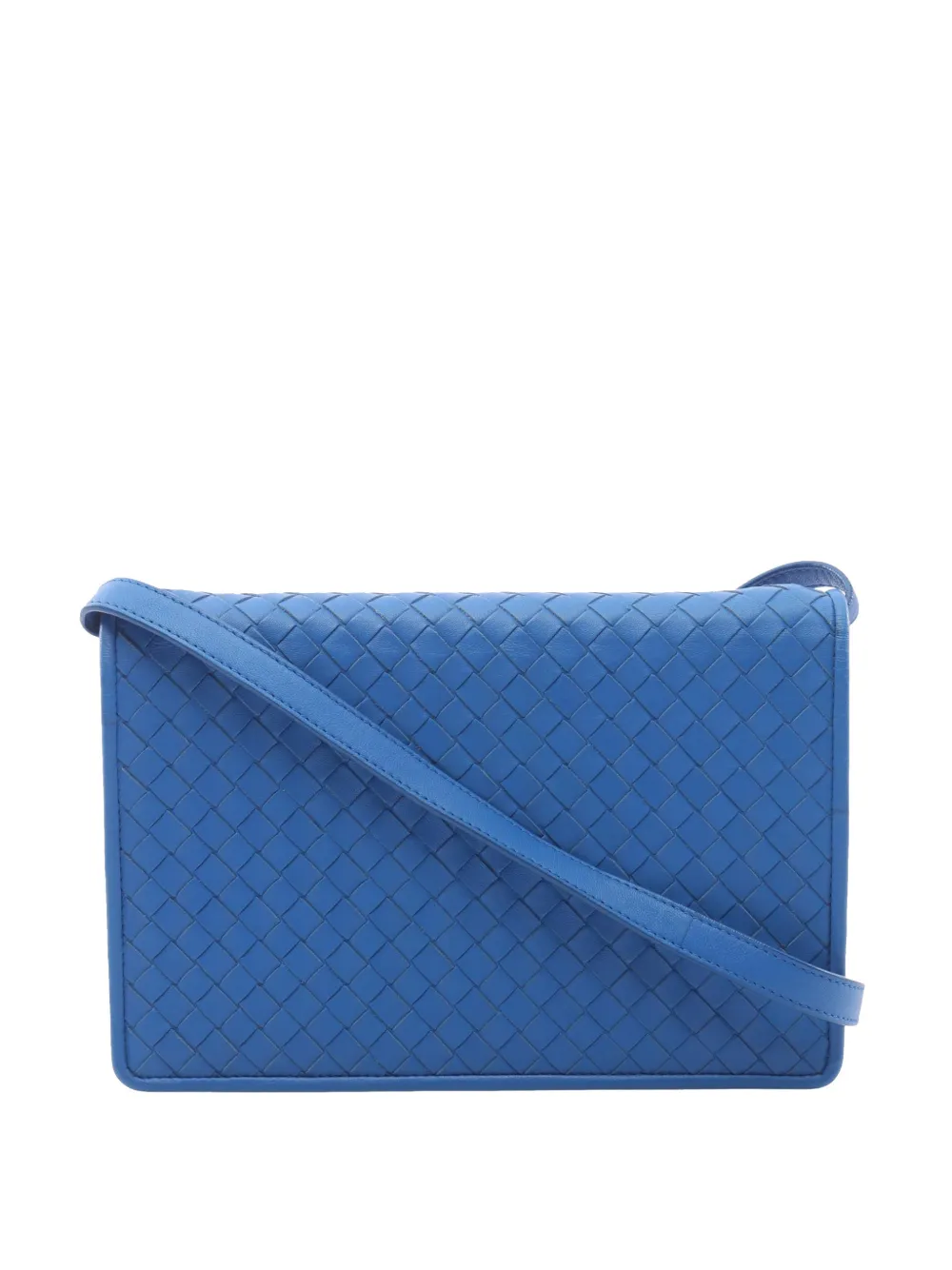 Bottega Veneta Pre-Owned 2012-2026 Nappa Intrecciato crossbody bag - Blu