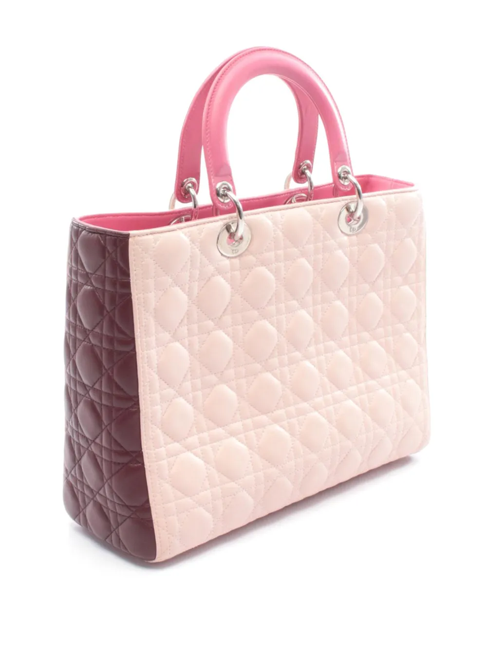 2010-2026 Large Lambskin Cannage Lady Dior Satchel
