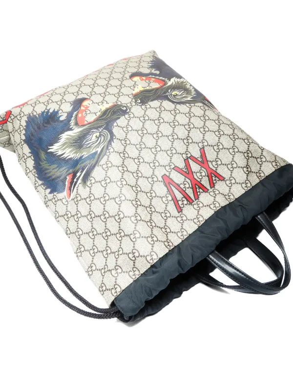 Gucci Pre-Owned 2010s GG Supreme Monogram Wolf Xxv  display picture 3