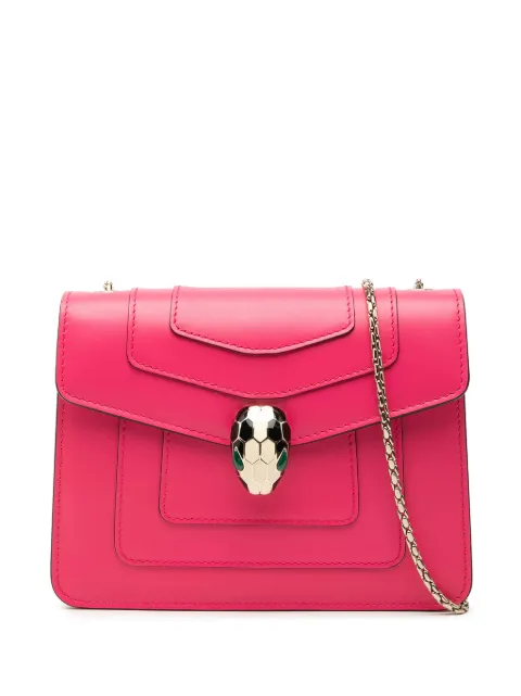 Bvlgari Pre-Owned 2010-2025 Small Leather Square Serpenti Forever Chain crossbody bag