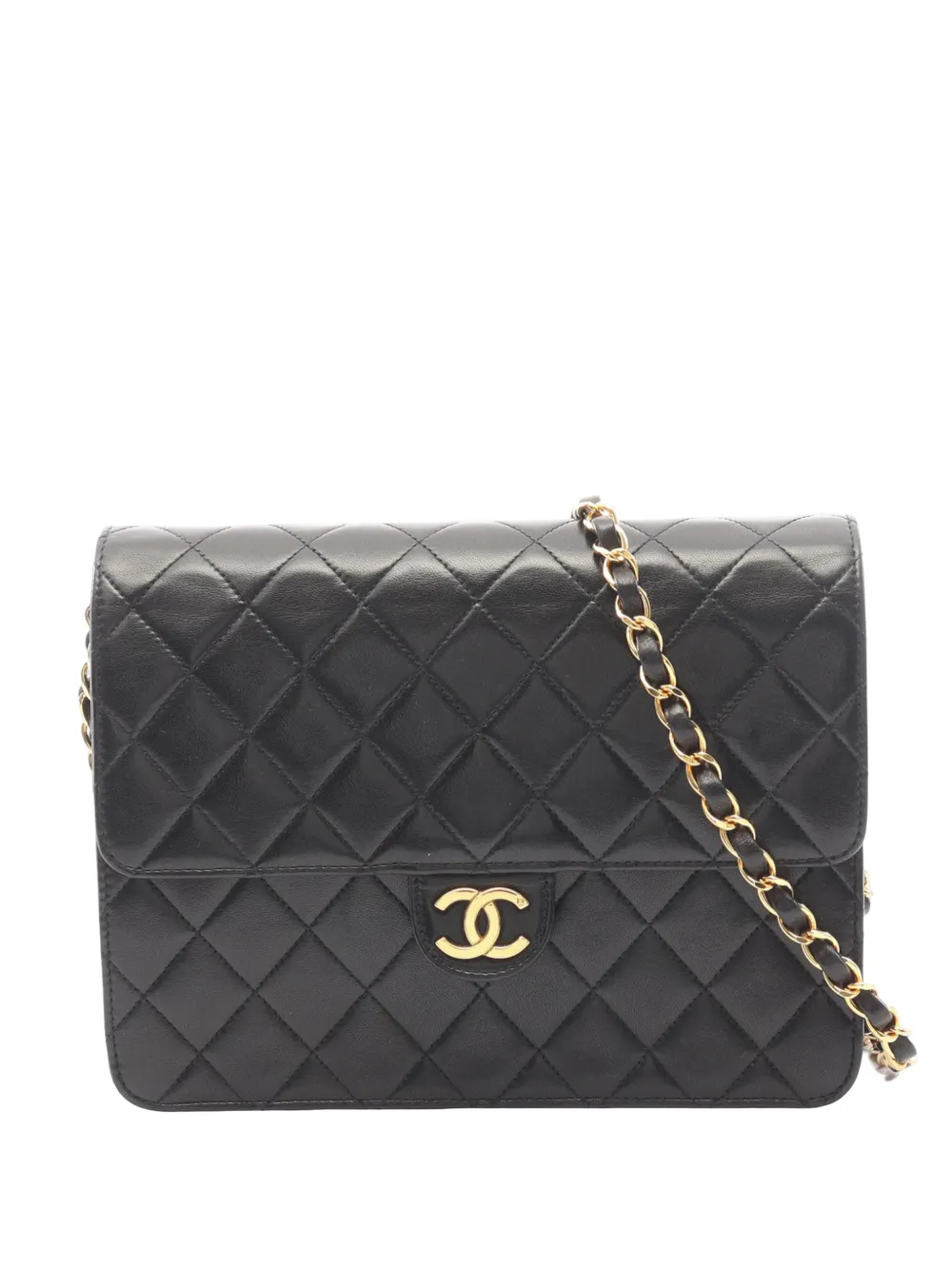 CHANEL Pre-Owned 1994-1996 CC Quilted Lambskin Single Flap shoulder bag - Nero