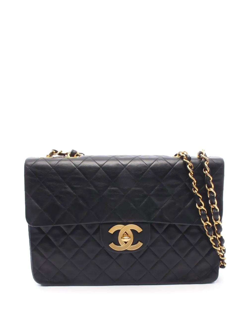 CHANEL Pre-Owned 1994-1996 CC Quilted Lambskin Single Flap shoulder bag - Nero