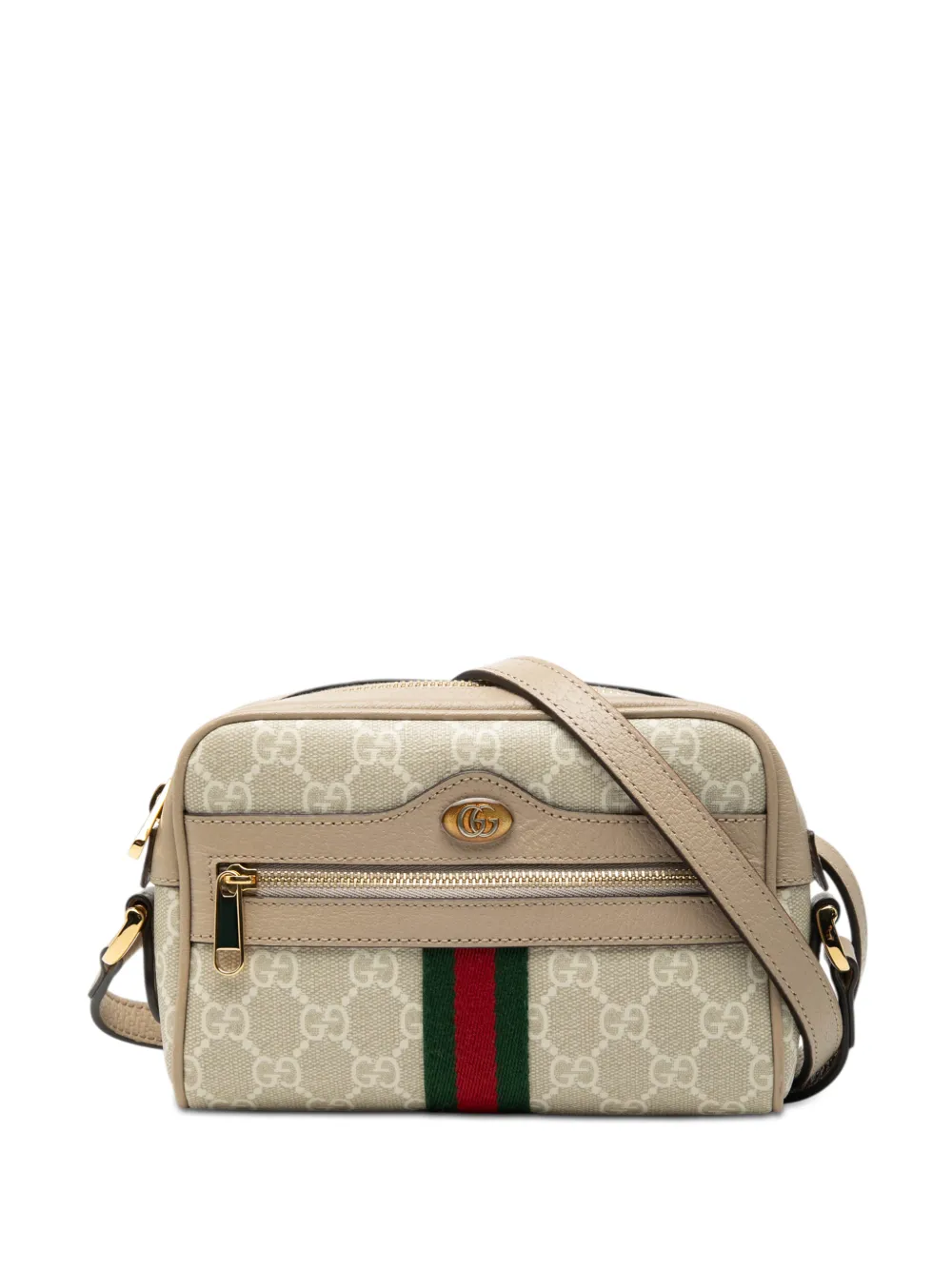 Gucci Pre-Owned 2016-2025 Mini GG Supreme Ophidia crossbody bag - Marrone